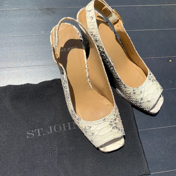 St. John Shoes - St. John snakeskin heels